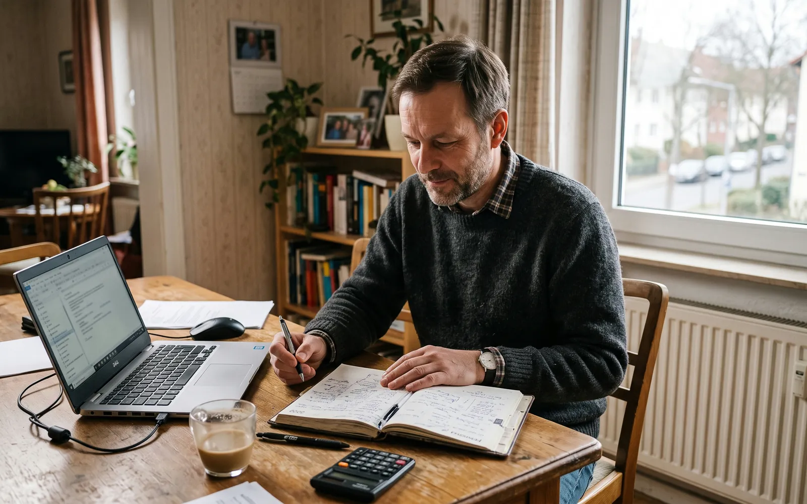 Arbeitnehmer pr&uuml;ft seine Homeoffice-Tage f&uuml;r das Jahr